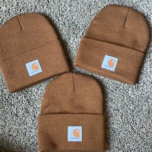 Brown Carhartt Stocking Hats NWOT (bundle of 3)